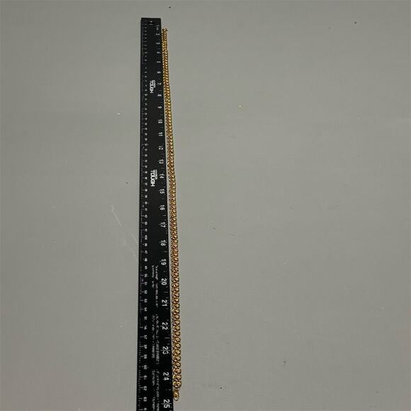 Trifari Vintage Gold-Tone Rope Style Chain Necklace 24" Women's - Picture 9 of 10